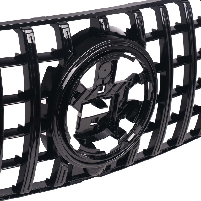 Kühlergrill glanz Schwarz GT Panamericana passend für Mercedes GLE V167 C167 Facelift AMG-Paket
