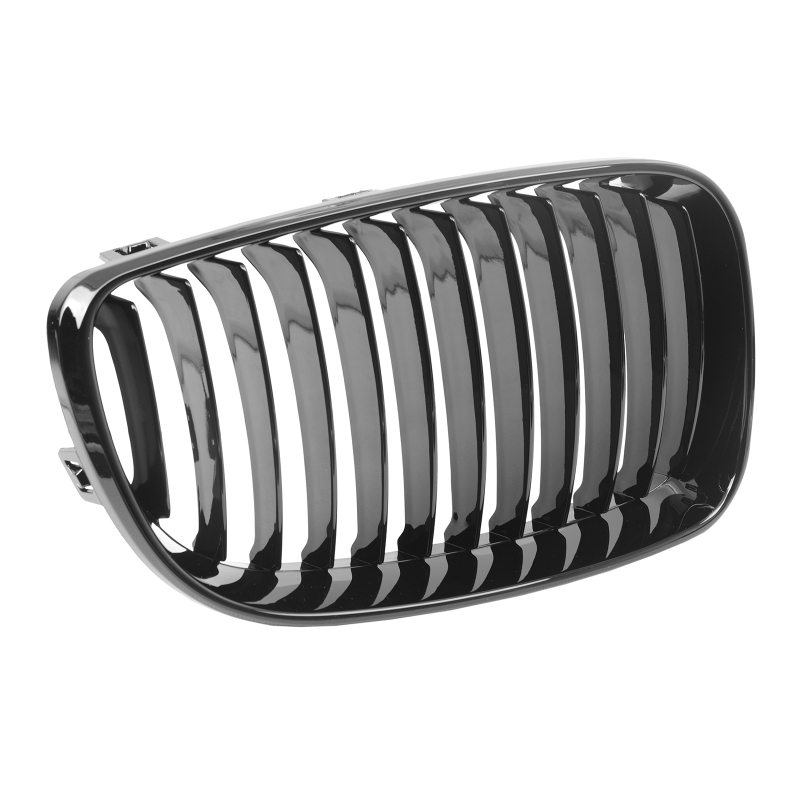 Glanz Schwarz Einzelsteg Nieren Grill Passend für BMW 1er E8x Facelift