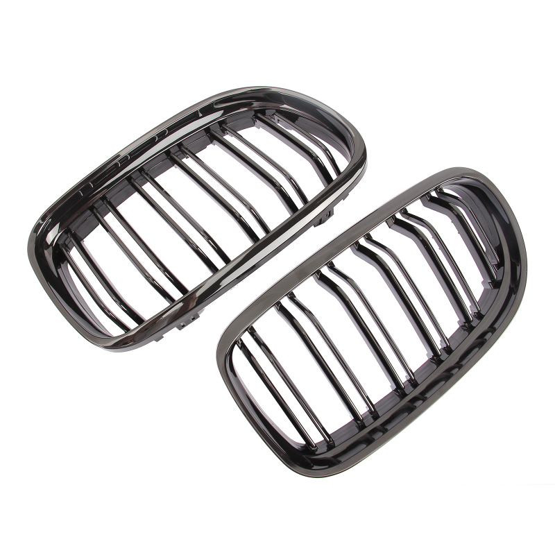 Nieren Grill glanz Schwarz Doppelsteg passend für BMW 3er E90 E91 Facelift