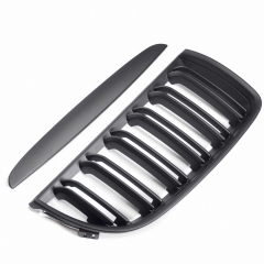 Nieren Grill matt Schwarz Doppelsteg passend für BMW 3er E90 E91 Vorfacelift