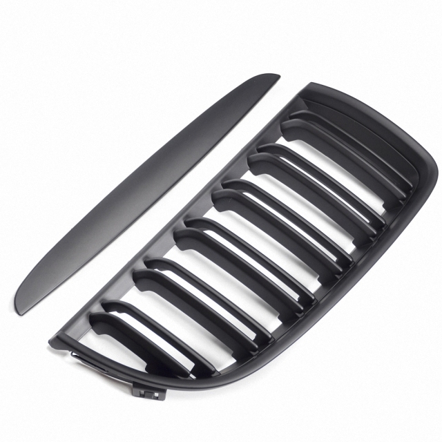 Nieren Grill matt Schwarz Doppelsteg passend für BMW 3er E90 E91 Vorfacelift