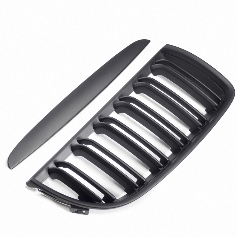 Nieren Grill matt Schwarz Doppelsteg passend für BMW 3er E90 E91 Vorfacelift