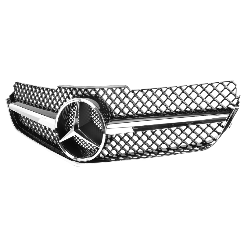 Kühlergrill glanz Schwarz Chrom AMG Look passend für Mercedes E-KlasseCoupe C207 A207 Vorfacelift