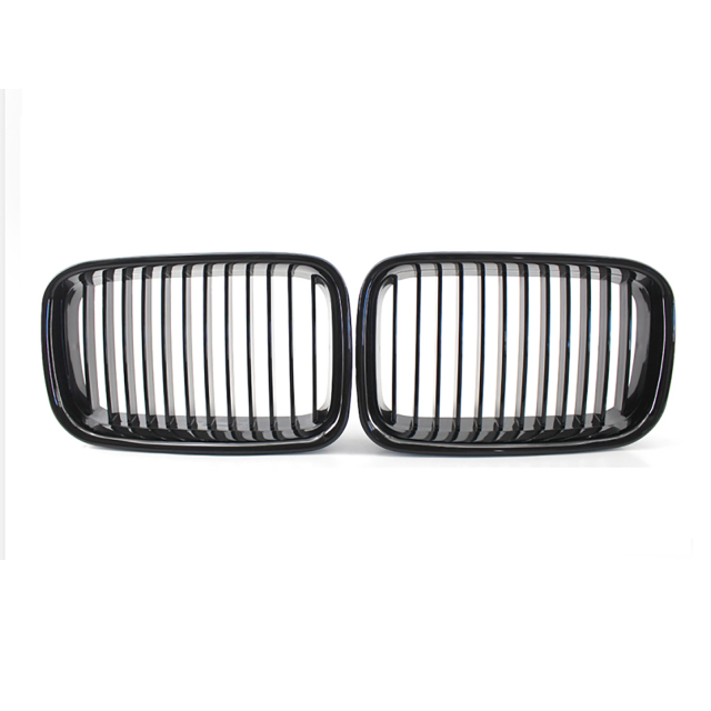 Nieren Grill glanz Schwarz Einzelsteg passend für BMW 3er E36 Vorfacelift