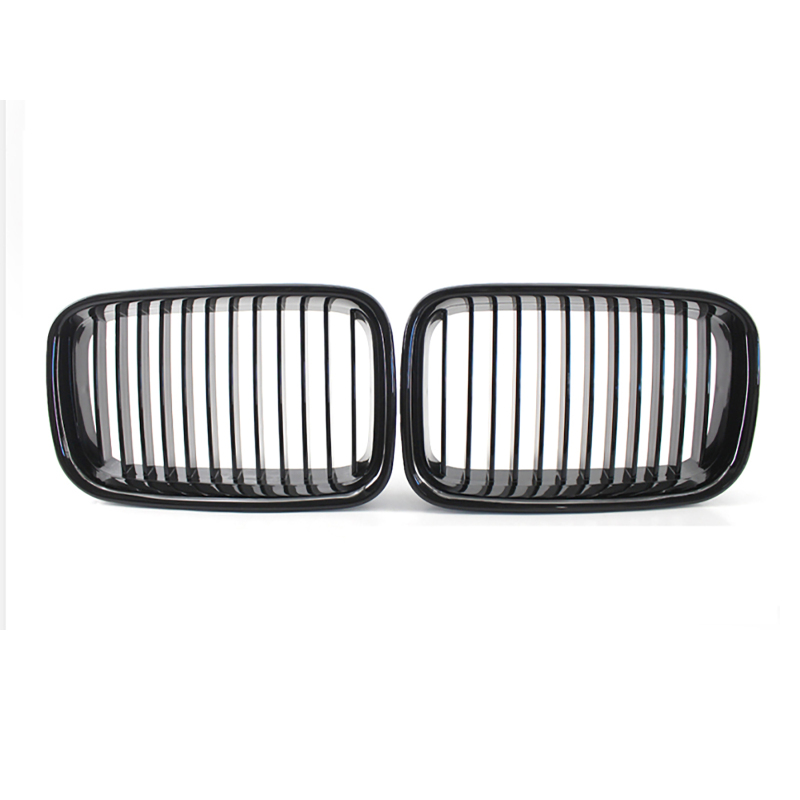 Nieren Grill glanz Schwarz Einzelsteg passend für BMW 3er E36 Vorfacelift