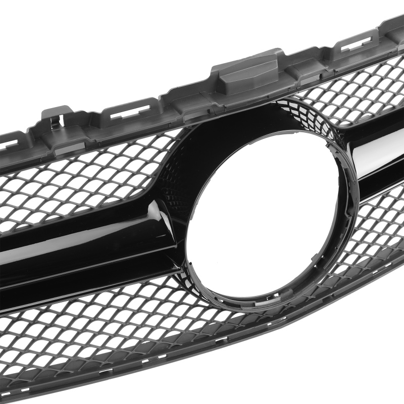 Kühlergrill glanz Schwarz AMG Look passend für Mercedes C-Klasse W205 S205 C205 A205 Vorfacelift