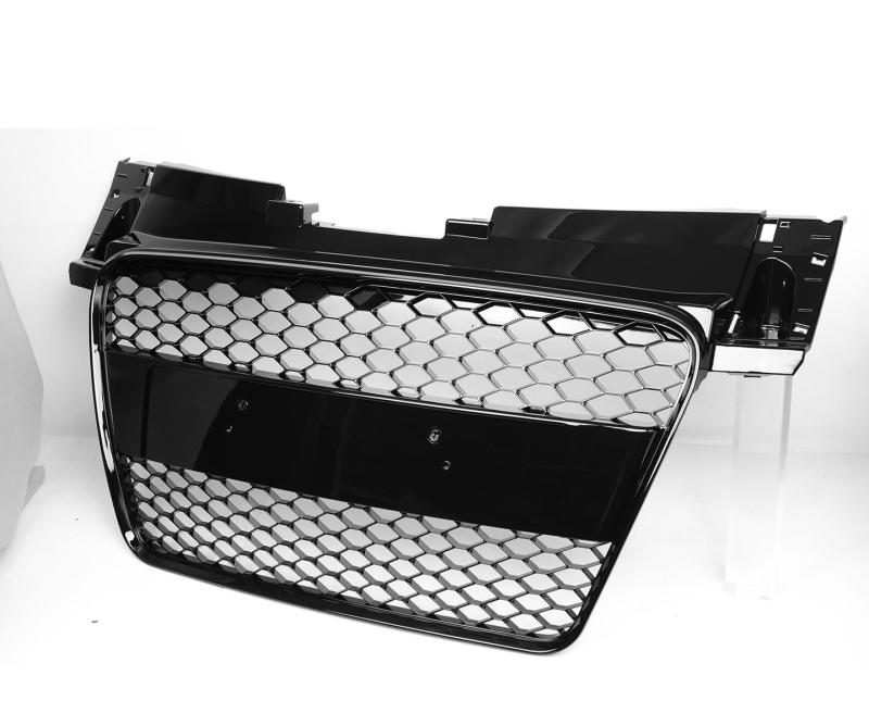 Passt für Audi TT 8J Waben Grill Kühlergrill Front Grill Schwarz Glanz 08-14
