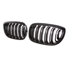 Nieren Grill glanz Schwarz Doppelsteg passend für BMW 3er Coupe E46 Facelift
