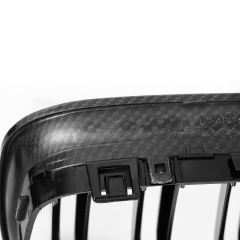 Nieren Grill Carbon Look Doppelsteg passend für BMW 3er E90 E91 Facelift