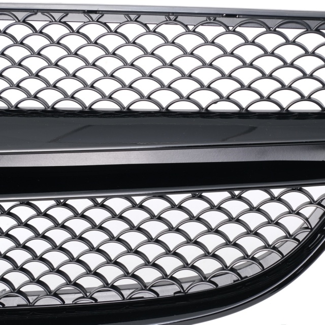 Kühlergrill glanz Schwarz AMG Look passend für Mercedes E-KlasseCoupe C207 A207 Facelift