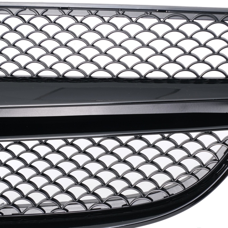 Kühlergrill glanz Schwarz AMG Look passend für Mercedes E-KlasseCoupe C207 A207 Facelift