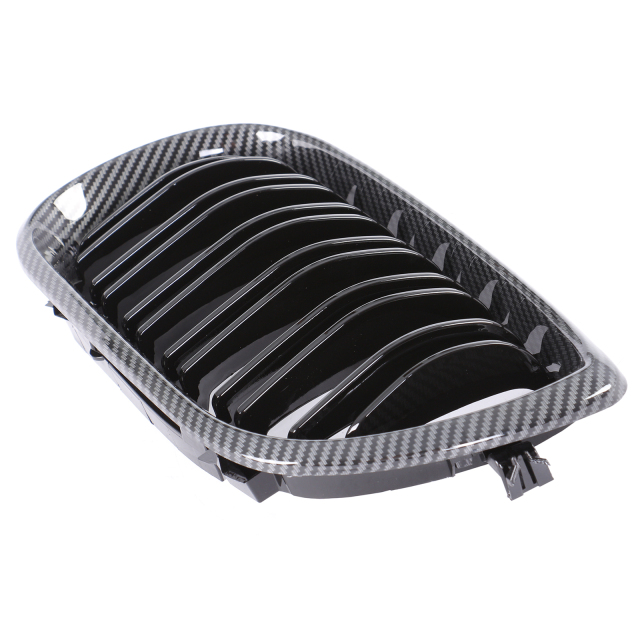 Nieren Grill Carbon Look Doppelsteg passend für BMW 3er E46 Facelift