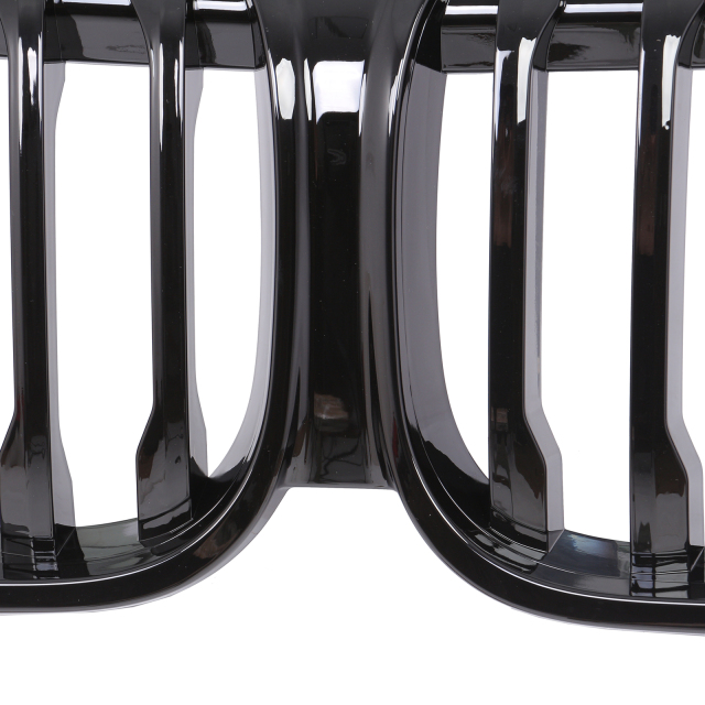 Nieren Grill glanz Schwarz Einzelsteg passend für BMW X1 F48 Facelift
