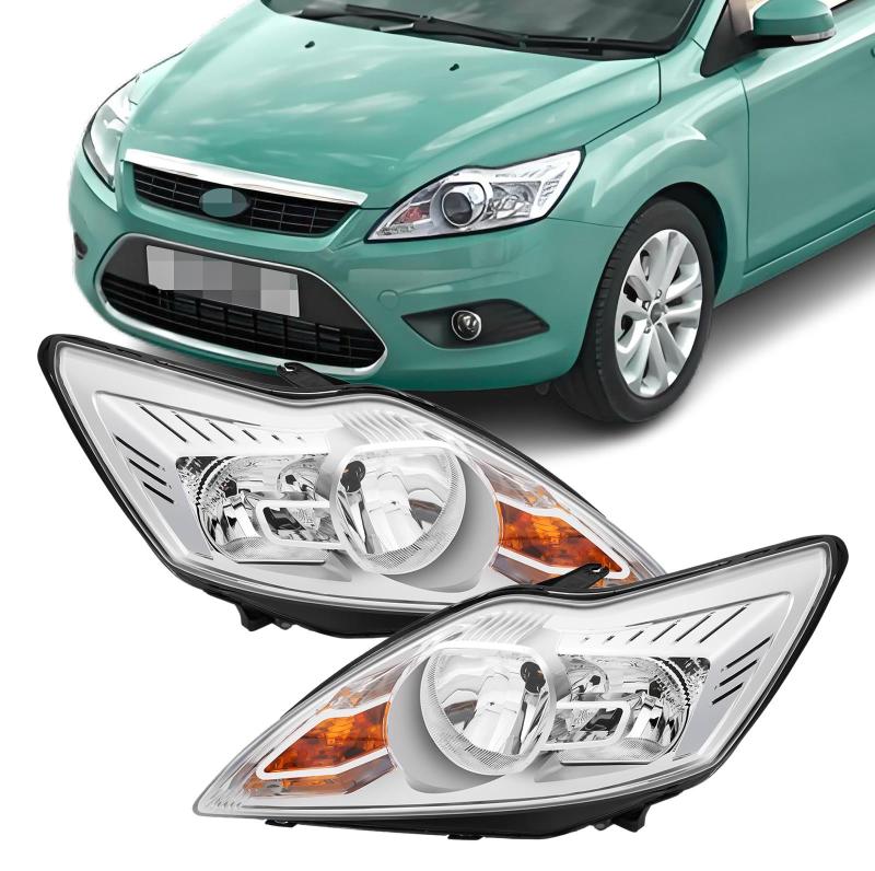 2x Alu Front Scheinwerfer für Ford Focus II MK2 Facelift Hauptscheinwerfer