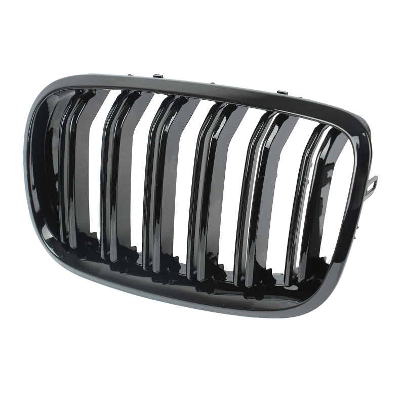 Nieren Grill glanz Schwarz Doppelsteg passend für BMW X5 E70 E71