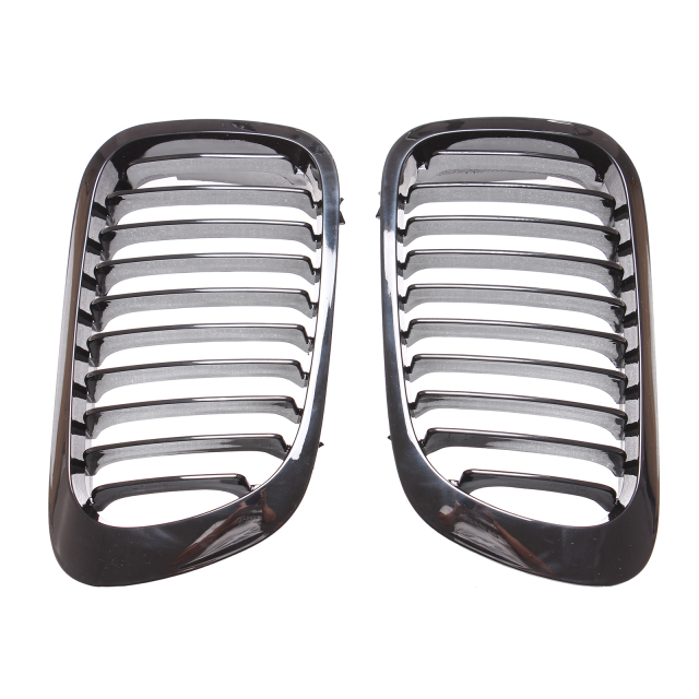 Nieren Grill glanz Schwarz Einzelsteg passend für BMW 3er Coupe E46 Vorfacelift