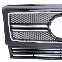 Kühlergrill glanz Schwarz AMG Look passend für Mercedes G-Klasse W463