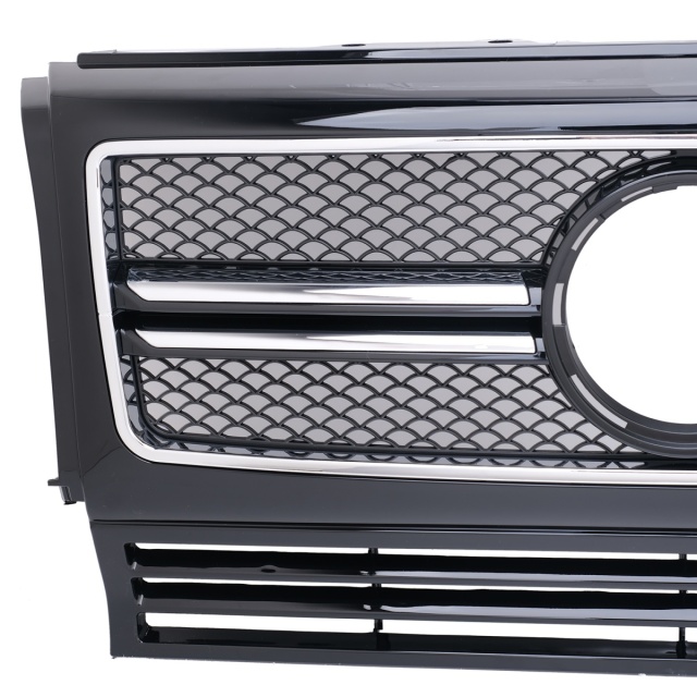 Kühlergrill glanz Schwarz AMG Look passend für Mercedes G-Klasse W463