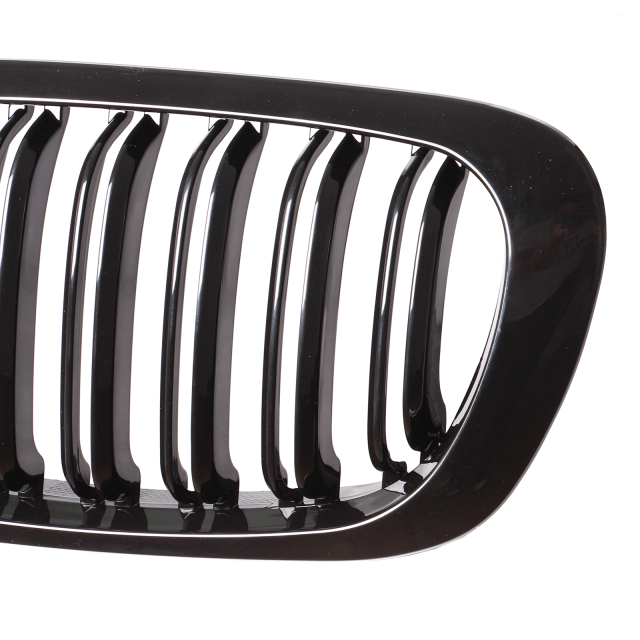 Nieren Grill glanz Schwarz Doppelsteg passend für BMW 3er Coupe E46 Vorfacelift