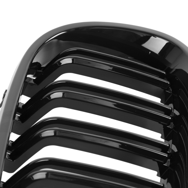 Nieren Grill glanz Schwarz Doppelsteg passend für BMW 5er E60 E61