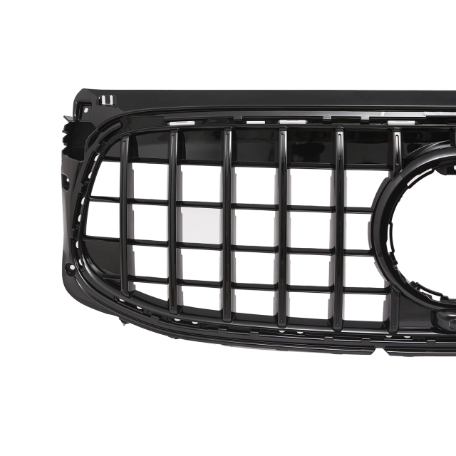 Kühlergrill glanz Schwarz GT Panamericana passend für Mercedes GLB X247 AMG-Paket