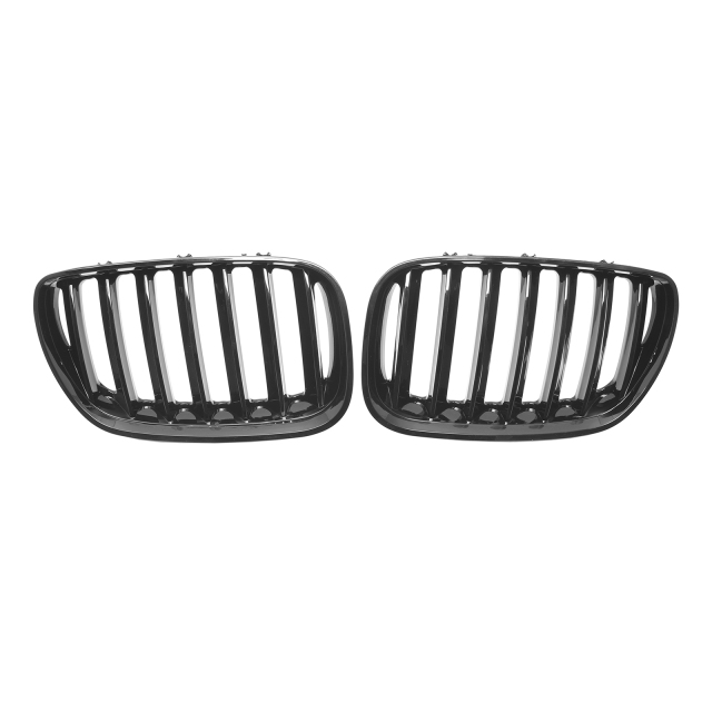 Nieren Grill glanz Schwarz Einzelsteg passend für BMW X5 E53 Facelift