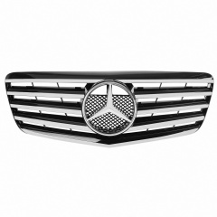 Kühlergrill glanz Schwarz Chrom passend für Mercedes E-Klasse W211 S211 VF211 Facelift