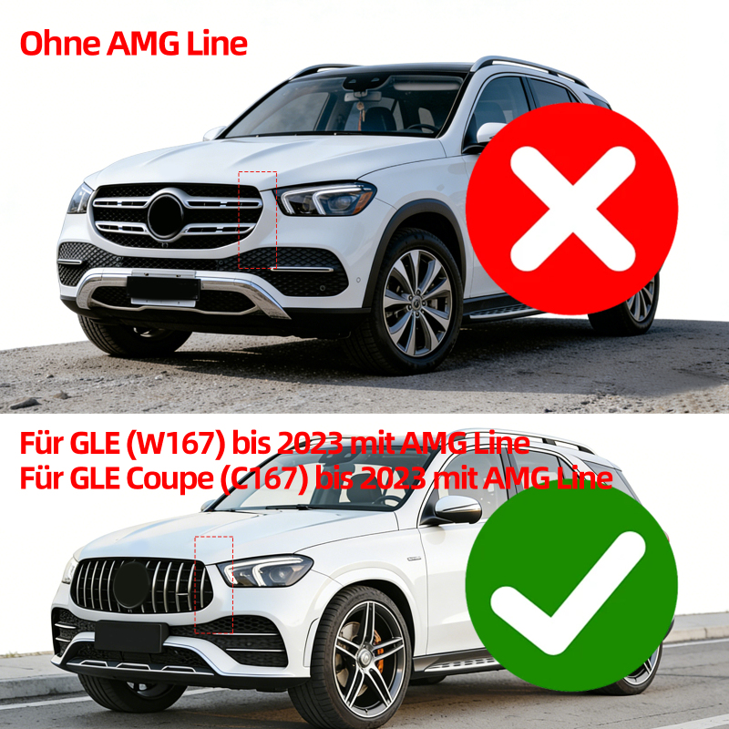 Kühlergrill Chrom GT Panamericana passend für Mercedes GLE V167 C167 AMG-Paket