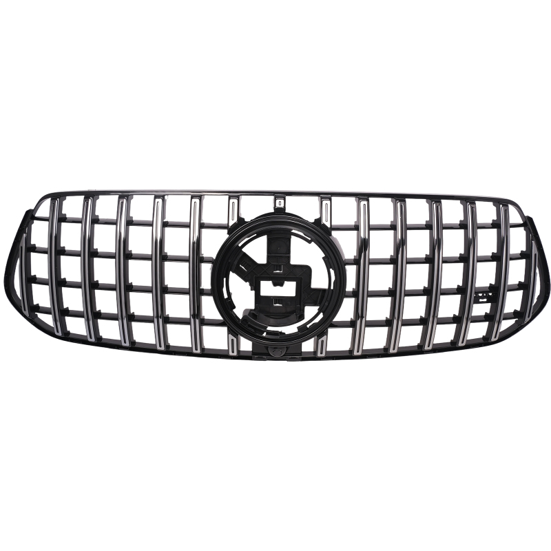 Kühlergrill Schwarz glänzend + Chrom GT Panamericana passend für Mercedes GLE V167 C167 AMG-Paket