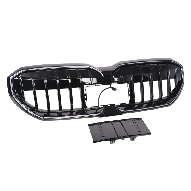 Passt für BMW 5er I5 G60 G61 Nieren Glanz Schwarz GT W/LED Grill OHNE KABEL 2023-