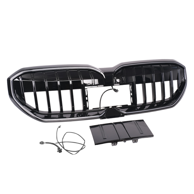 Passt für BMW 5er I5 G60 G61 Nieren Glanz Schwarz GT W/LED Grill mit kabel 2023-