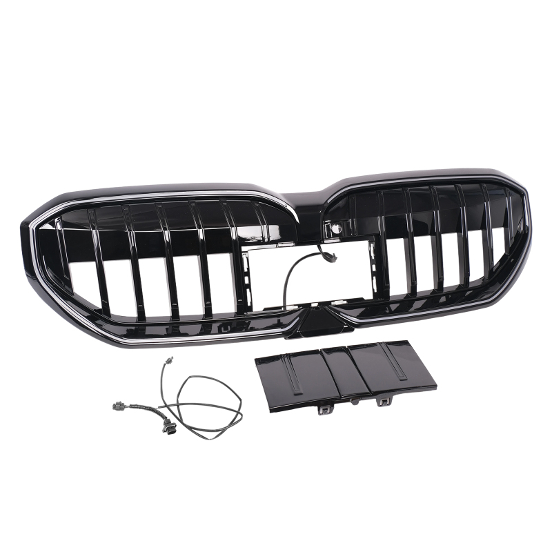 Passt für BMW 5er I5 G60 G61 Nieren Glanz Schwarz GT W/LED Grill mit kabel 2023-