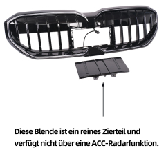 Passt für BMW 5er I5 G60 G61 Nieren Glanz Schwarz GT W/LED Grill OHNE KABEL 2023-
