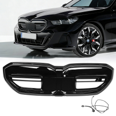 LED Sport Kühlergrill Glanz Schwarz  Für Bmw 5er G60 G61 2023- mit KABEL