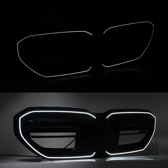 LED Sport Kühlergrill Glanz Schwarz Passt Für Bmw 5er G60 G61 2023 OHNE KABEL