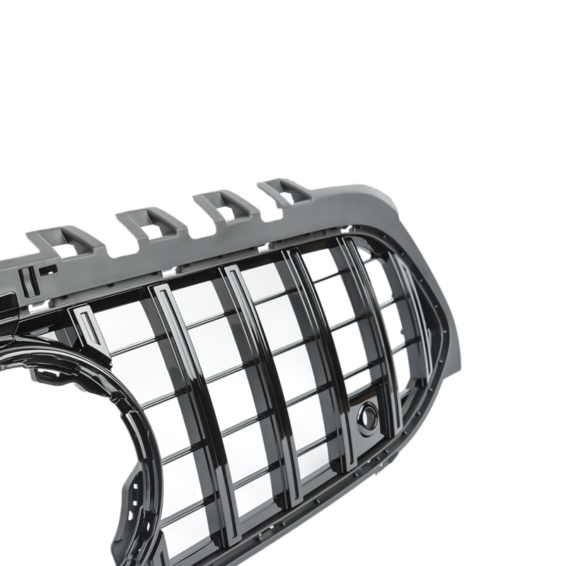 Kühlergrill glanz Schwarz GT Panamericana mit Kamera passend für Mercedes A-Klasse W177 V177