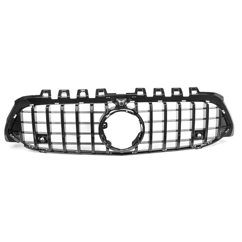 Kühlergrill glanz Schwarz GT Panamericana mit Kamera passend für Mercedes A-Klasse W177 V177