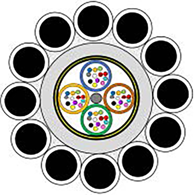 OPGW Al-Core 48F G652D Al-clad59 OD484