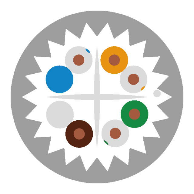 U/UTP CAT6A LAN Cable