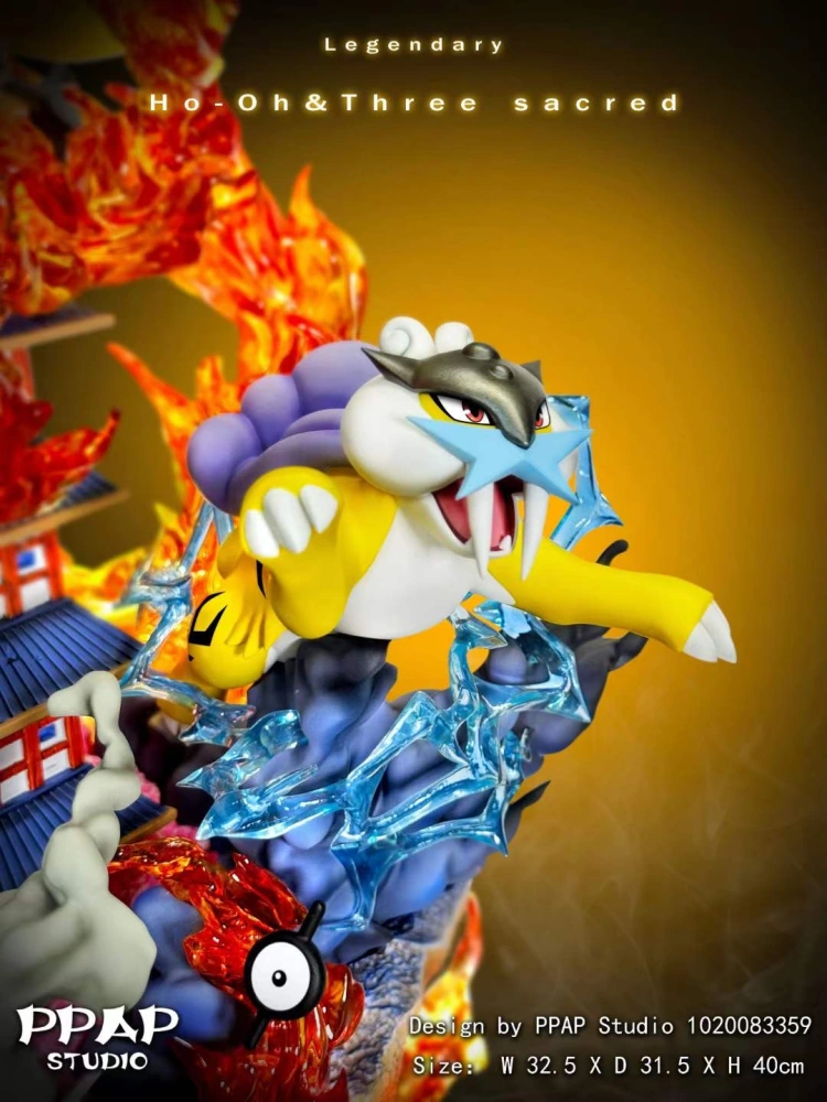 PPAP Studio - Ho-Oh & Three Sacred - Pokemon Resin Statue