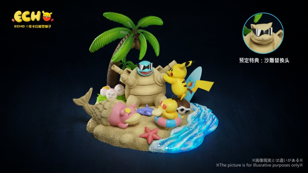 Echo Studio - Pikachu Summer Holidays