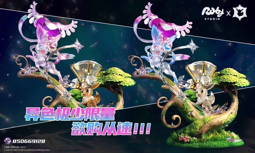 Ruby Studio - Terastallization Eevee & Sylveon - Pokemon