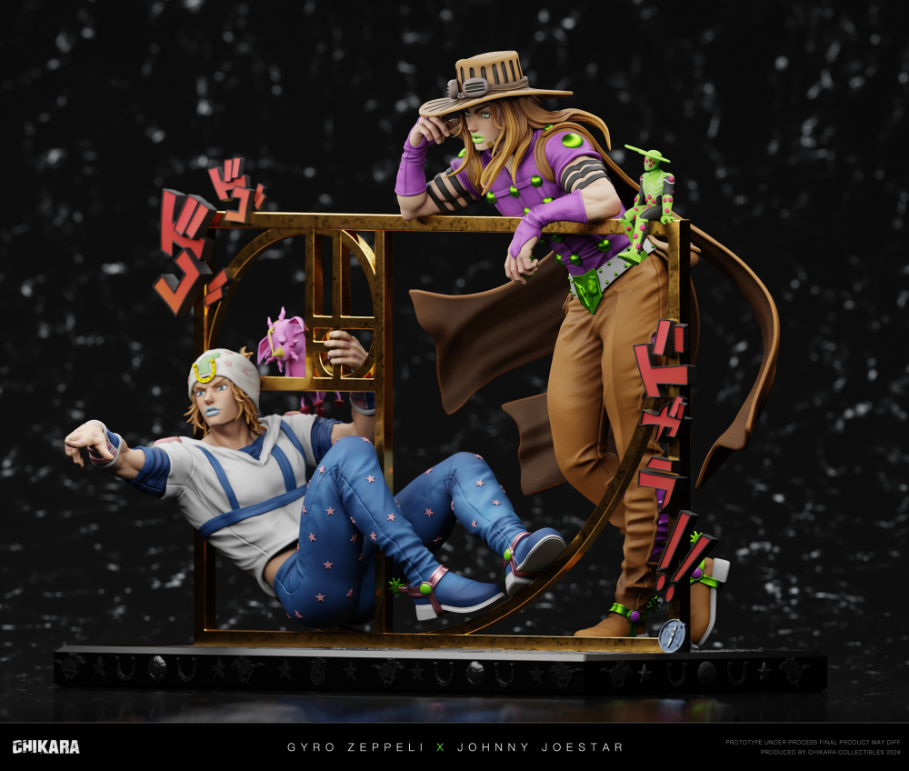 [Preorder] Chikara Studio - Gyro Zeppeli x Johnny Joestar - Jojos Bizarre Resin statue