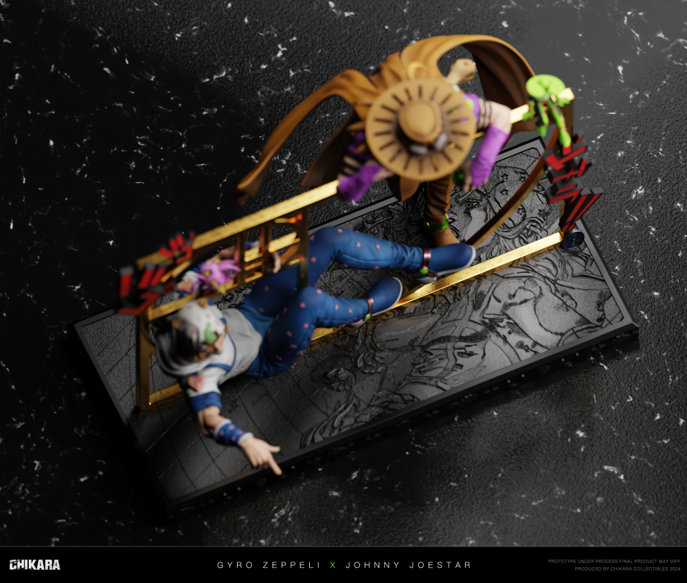[Preorder] Chikara Studio - Gyro Zeppeli x Johnny Joestar - Jojos Bizarre Resin statue