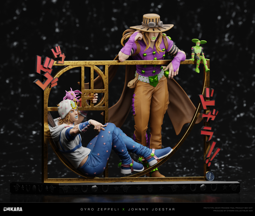 [Preorder] Chikara Studio - Gyro Zeppeli x Johnny Joestar - Jojos Bizarre Resin statue