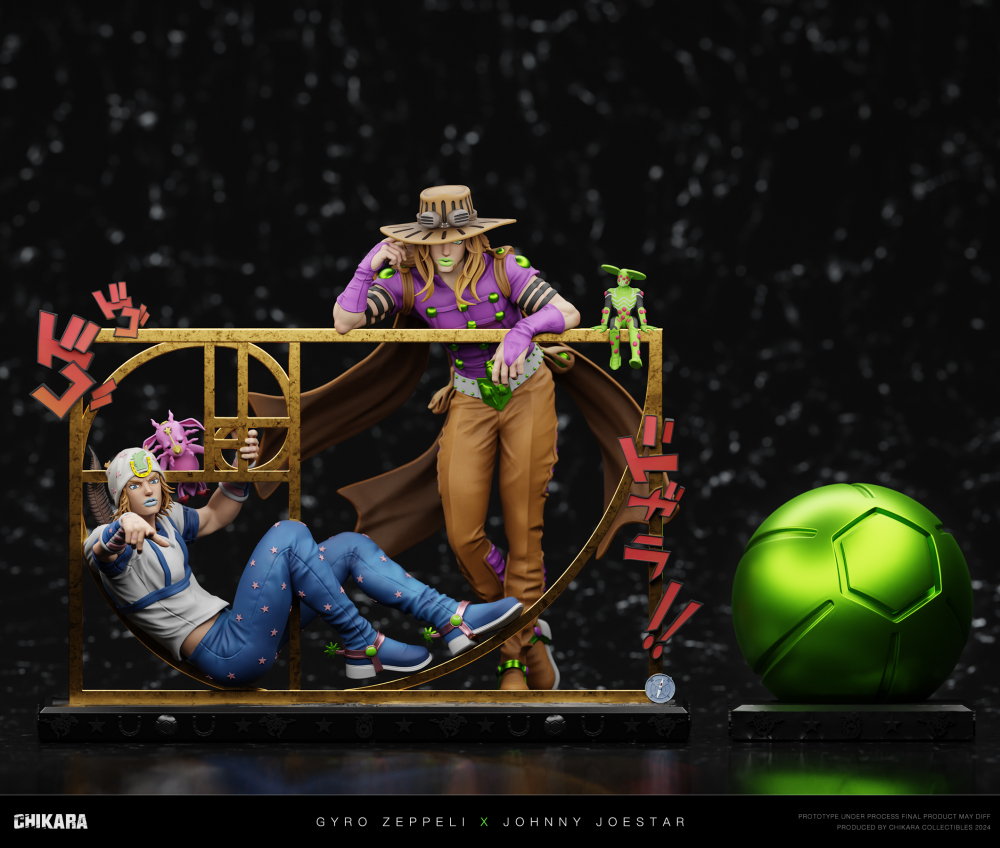 [Preorder] Chikara Studio - Gyro Zeppeli x Johnny Joestar - Jojos Bizarre Resin statue