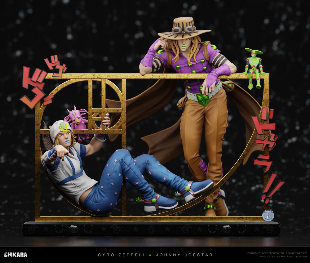 [Preorder] Chikara Studio - Gyro Zeppeli x Johnny Joestar - Jojos Bizarre Resin statue