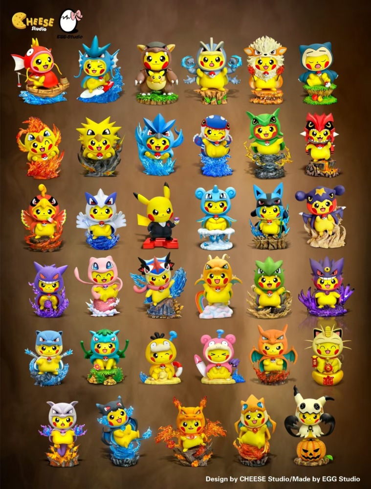 Cheese Studio x Egg Studio - Pikachu Cosplay Kangaskhan - Pokemon Resin Statue