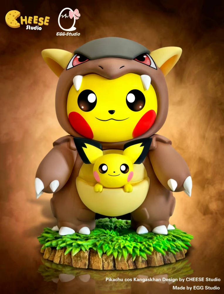 Cheese Studio x Egg Studio - Pikachu Cosplay Kangaskhan - Pokemon Resin Statue