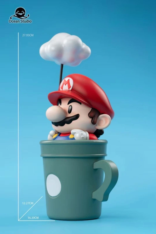 [Preorder] Ocean Studio - Mario Cloud Glass - Super Mario Resin Cup